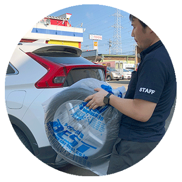 実物をもって来るだけ