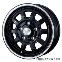 Weds(ウェッズ) VICENTE ヴィセンテ ブラックポリッシュライン 14インチ PCD100.0 4穴