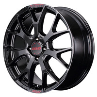 RAYS(レイズ) HOMURA ホムラ 2×7FT specM(スペックエム) グロッシーブラック/RAP(レッドクリアー)(B8J) 17インチ PCD100.0 4穴