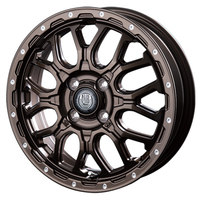 INTER MILANO(ベスト) MUD BAHN マッドバーン XR-800M グロスブロンズピアスポリッシュ 12インチ PCD100.0 4穴