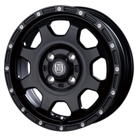 INTER MILANO(ベスト) MUD BAHN マッドバーン マットブラックピアスポリッシュ 15インチ PCD100.0 4穴