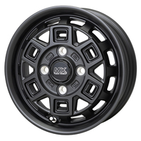 HOT STUFF(ホットスタッフ) MAD CROSS マッドクロス マットブラック 12インチ PCD100.0 4穴