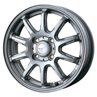 INTER MILANO(ベスト) AZ SPORTS エーゼットスポーツ FS-10 ダークシルバー 12インチ PCD100.0 4穴