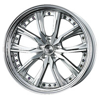 SUPER STAR(スーパースター) LEONHARDIRITT レオンハルト Angriff(アングリフ) シルキーシルバー/ポリッシュ 21インチ PCD120.0 5穴