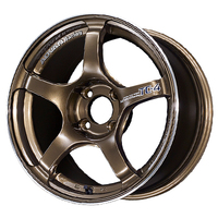 YOKOHAMA(ヨコハマ) ADVAN Racing アドバン レーシング TC-4 アンバーブロンズメタリック&リング 15インチ PCD100.0 4穴