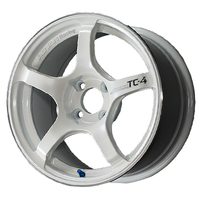 YOKOHAMA(ヨコハマ) ADVAN Racing アドバン レーシング TC-4 レーシングホワイトメタリック&リング 15インチ PCD100.0 4穴