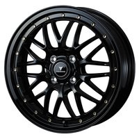 Weds(ウェッズ) NOVARIS ノヴァリス ASSETE M1(アセット) ブラック/ゴールドピアス 15インチ PCD100.0 4穴