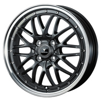 Weds(ウェッズ) NOVARIS ノヴァリス ASSETE M1(アセット) ガンメタ/リムポリッシュ 15インチ PCD100.0 4穴