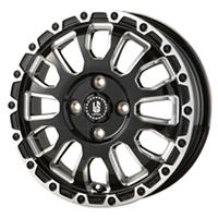 ABE SHOKAI(阿部商会) LA STRADA ラ ストラーダ グロスブラック+ミリング 15インチ PCD100.0 4穴