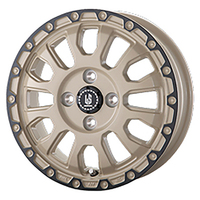 ABE SHOKAI(阿部商会) LA STRADA ラ ストラーダ ソリッドデザート+ブラックアノダイズドリム 15インチ PCD100.0 4穴