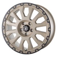 ABE SHOKAI(阿部商会) LA STRADA ラ ストラーダ AVENTURA(アベンチュラ) ソリッドデザート+ブラックアノダイズドリム 17インチ PCD114.3 5穴