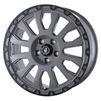 ABE SHOKAI(阿部商会) LA STRADA ラ ストラーダ AVENTURA(アベンチュラ) ソリッドグレー+ブラックアノダイズドリム 17インチ PCD114.3 5穴