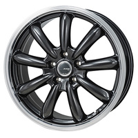 JAPAN三陽(ジャパン) MONZAJAPAN JP-STYLE モンツァジャパン ジェイピースタイル Bany(バーニー) スーパーダークガンメタ/リムポリッシュ 18インチ PCD114.3 5穴