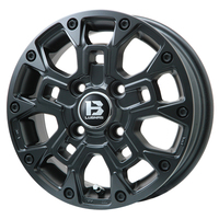 BIG WAY(ビッグウェイ) B-LUGNAS ビーラグナス マットブラック 12インチ PCD100.0 4穴