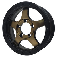 OFF BEAT(オフビート) Bounty Collection バウンティコレクション BDX05 ブロンズクリア&マットブラックリム 16インチ PCD139.7 5穴