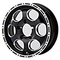 ELFORD(明和) Bloodstock ブラッドストック Blood stock 1piece(ブラッドストック) グロスブラック/ポリッシュリム 16インチ PCD139.7 5穴