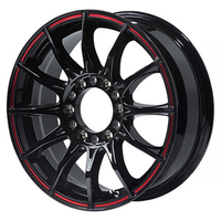 5ZIGEN(ゴジゲン) BLACK MAN ブラックマン グロスブラックレッドライン 15インチ PCD139.7 6穴