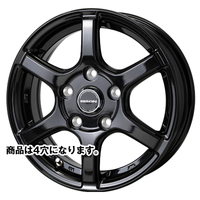 HOT STUFF(ホットスタッフ) BISON バイソン BN-04 メタリックブラック 14インチ PCD100.0 4穴