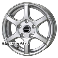 HOT STUFF(ホットスタッフ) BISON バイソン BN-04 シルバー 14インチ PCD100.0 4穴