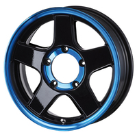 4×4Engineering(エンジニアリング) BRADLEY ブラッドレー V EVOLUTION(エボリューション) ブラックマシニングブルー 16インチ PCD139.7 5穴