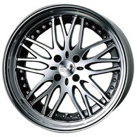 SUPER STAR(スーパースター) LEONHARDIRITT レオンハルト Plogress Line B?gel(プログレスライン ビューゲル) ブラック/ポリッシュ 16インチ PCD100.0 4穴