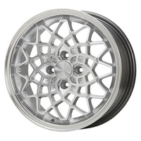 MLJ HYPERION ハイペリオン CALMA(カルマ) ハイパーシルバー/リムポリッシュ 15インチ PCD100.0 4穴