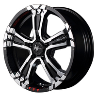 MID(マルカ) NITRO POWER ナイトロパワー CROSS CLAW グラフィティエディション(クロスクロウ) ブラックメタリック+ミラーカット/グラフィティ 16インチ PCD114.3 5穴