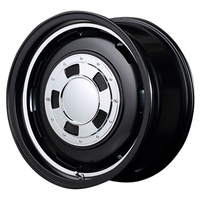 MID(マルカ) MID WHEELS セミグロスブラックリムヴァーレイポリッシュ 16インチ PCD139.7 5穴