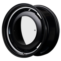 MID(マルカ) MID WHEELS セミグロスブラックリムヴァーレイポリッシュ 16インチ PCD139.7 5穴