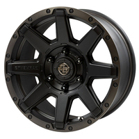 Weds(ウェッズ) CROSSOVER GARMENTS クロスオーバーガーメンツ マットブラッククリア 17インチ PCD139.7 6穴