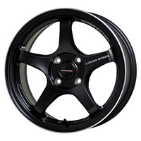 HOT STUFF(ホットスタッフ) CROSS SPEED クロススピード HYPER EDITION CR5(ハイパーエディション) セミグロスブラック 14インチ PCD100.0 4穴