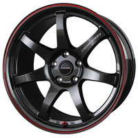 HOT STUFF(ホットスタッフ) CROSS SPEED クロススピード HYPER EDITION CR7(ハイパーエディション) グロスガンメタ&レッドライン(GGM&R) 18インチ PCD114.3 5穴