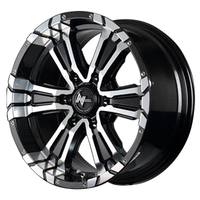 MID(マルカ) NITRO POWER ナイトロパワー ブラックメタリック+ミラーカット 17インチ PCD139.7 6穴