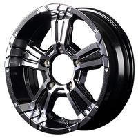 MID(マルカ) NITRO POWER ナイトロパワー CROSS CLAW(クロスクロウ) ブラックメタリック+ミラーカット 16インチ PCD139.7 5穴