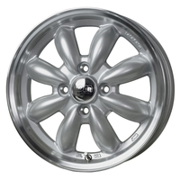 HOT STUFF(ホットスタッフ) LaLaPalm ララパーム CUP2(カップ) プラチナシルバー&リムポリッシュ 12インチ PCD100.0 4穴