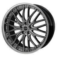 JAPAN三陽(ジャパン) MONZAJAPAN Warwic モンツァジャパン ワーウィック DEEPRAND(ディープランド) ハイパーブラック/ミラーカットポリッシュリム 20インチ PCD114.3 5穴