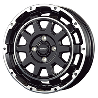 KIT JAPAN(コーセイ) BOTTOM GARCIA ボトムガルシア ブラックポリッシュ 15インチ PCD100.0 4穴