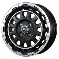 BLEST(ブレスト) BAHNS TECH バーンズテック セミグロスブラック 14インチ PCD100.0 4穴