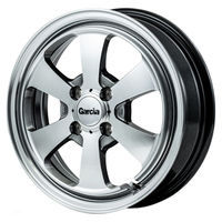 MID(マルカ) MID WHEELS Dallas6(ダラス) ポリッシュ/ライングレー 14インチ PCD100.0 4穴