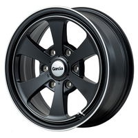 MID(マルカ) MID WHEELS セミグロスブラック/デュアルポリッシュ 15インチ PCD139.7 6穴