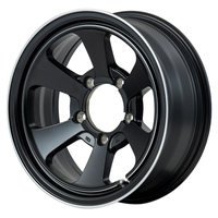 MID(マルカ) MID WHEELS セミグロスブラック/デュアルポリッシュ 16インチ PCD139.7 5穴