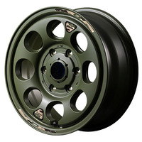 MID(マルカ) MID WHEELS ウシャリン セミグロスODグリーン 15インチ PCD139.7 6穴