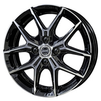 KYOHO(共豊) AME SMACK AME スマック +(プラス)EK M1 グロスブラック×ポリッシュ 14インチ PCD100.0 4穴