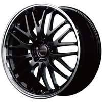 MID(マルカ) MID WHEELS EXE10(エグゼ10) グロッシーブラック/リムポリッシュ 20インチ PCD114.3 5穴