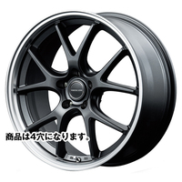 MID(マルカ) MID WHEELS セミグロスガンメタ/リムポリッシュ 15インチ PCD100.0 4穴