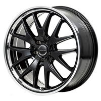 MID(マルカ) MID WHEELS EXE7(エグゼ7) グロスブラック/ラインポリッシュ 17インチ PCD114.3 5穴