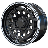 TreasureOne(トレジャーワン) WILD PORTER ワイルドポーター Funk DDC(ファンク) マットブラック/リムポリッシュ 16インチ PCD139.7 6穴