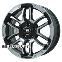 BIG WAY(ビッグウェイ) B-LUGNAS ビーラグナス FRD ブラックポリッシュ/ブラッククリア 16インチ PCD100.0 4穴
