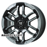 BIG WAY(ビッグウェイ) B-LUGNAS ビーラグナス ブラックポリッシュ/ブラッククリア 17インチ PCD139.7 6穴