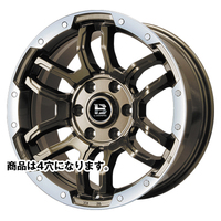 BIG WAY(ビッグウェイ) B-LUGNAS ビーラグナス FRD ブロンズリムポリッシュ 16インチ PCD100.0 4穴